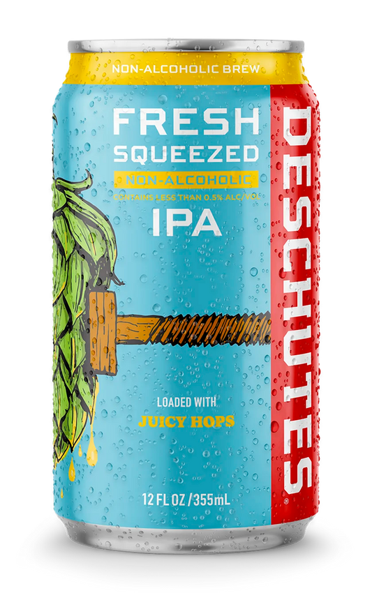 A photograph of the Fresh Squeezed Non-Alcoholic IPA can.
